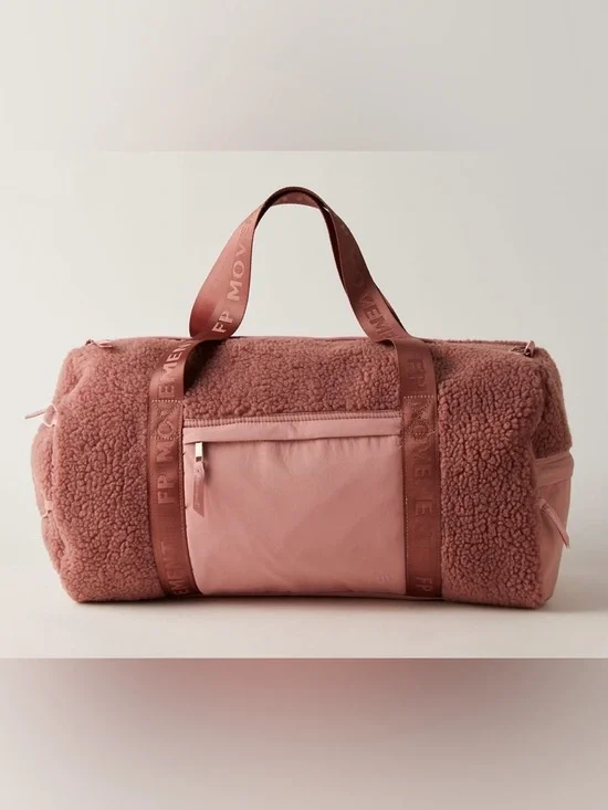 Free People Movement ~ Slopes Sherpa Duffle Bag ~ Gem ~ * NWT - Picture 1 of 8